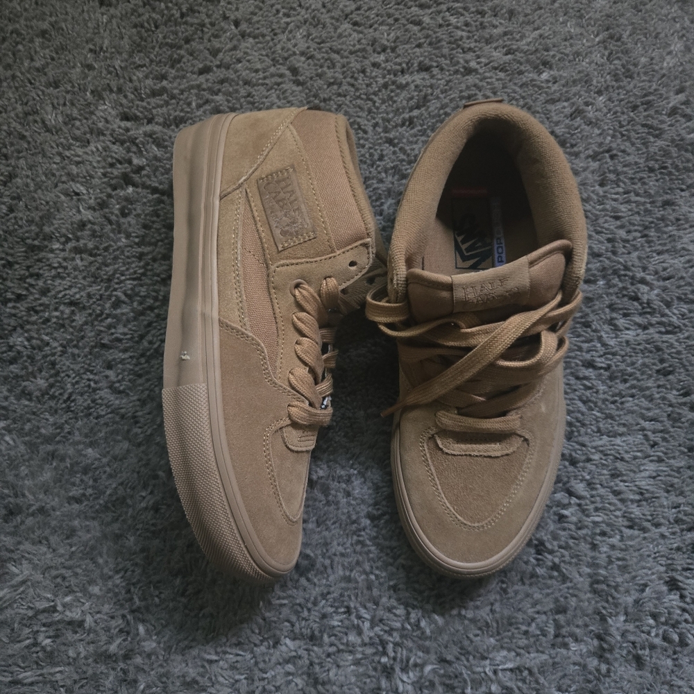 Vans Skate Half Cab Men Size 8 Brown Suede Shoes Popcush New 032026 - Picture 2 of 10